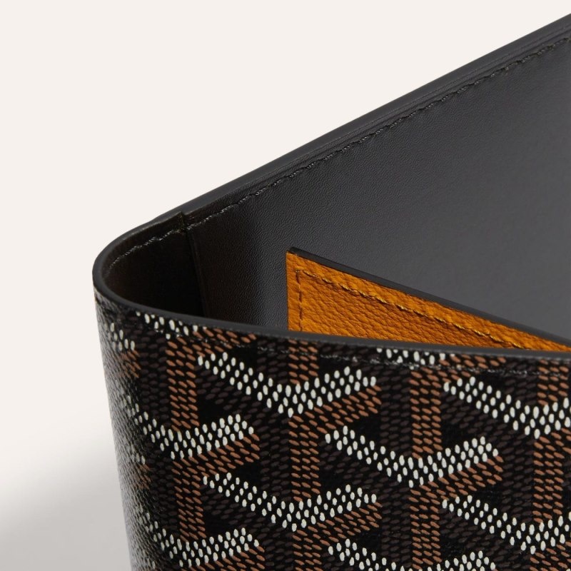 Black Goyard GRENELLE PASSPORT COVER | PRJA0511