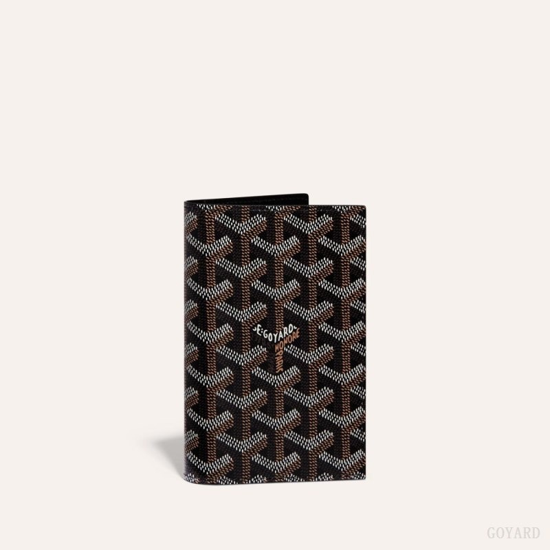 Black Goyard GRENELLE PASSPORT COVER | PRJA0511