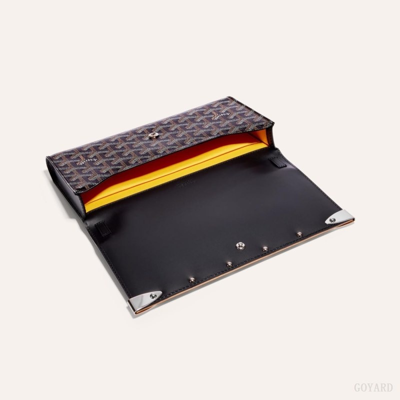 Black Goyard Monte-Carlo PM Clutch | MCUW1880