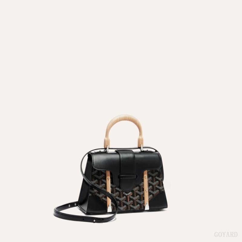 Black Goyard SAÏGON STRUCTURE MINI BAG | GGMJ9548