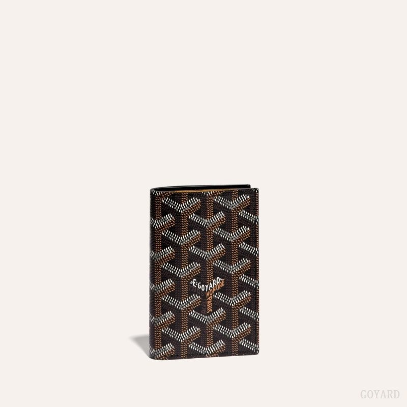 Black Goyard SAINT-PIERRE CARD WALLET | YEXK7819