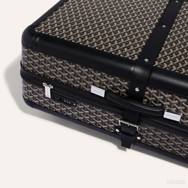 Black Goyard SATOLAS GM ROLLING SUITCASE | CEZB1057