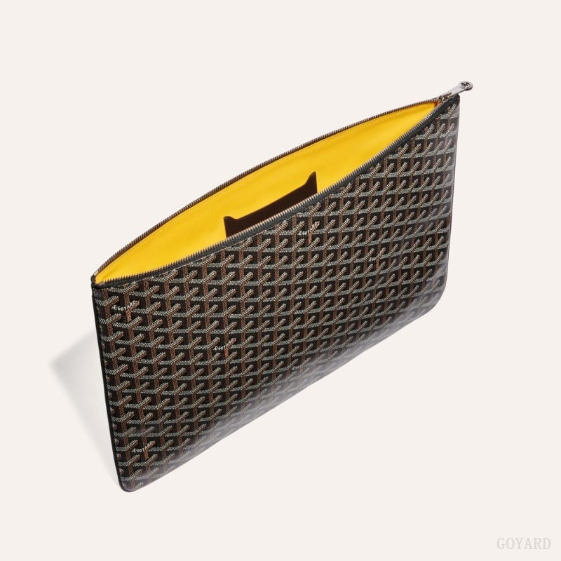 Black Goyard SENAT GM DOCUMENT CASE | OAKF1655