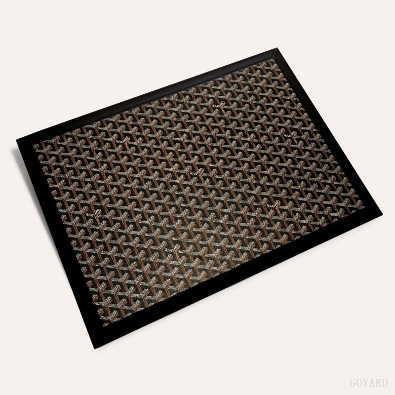 Black Goyard SOUS-MAIN DESK PAD | BHDY9337