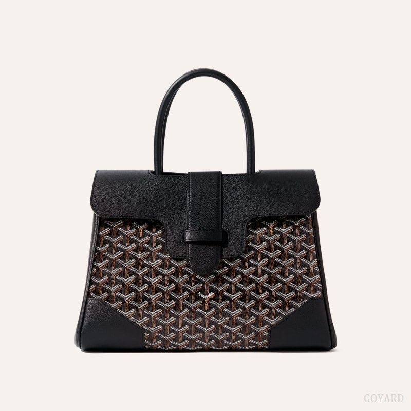 Black Goyard Saïgon tote bag | QKNW2156