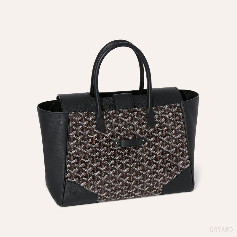 Black Goyard Saïgon tote bag | QKNW2156