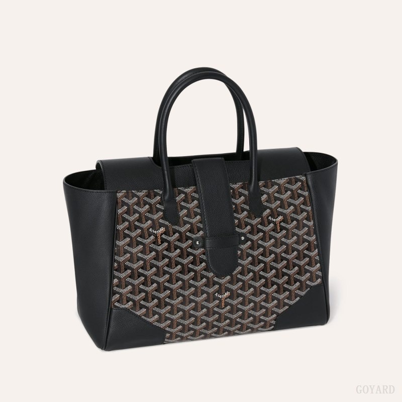 Black Goyard Saïgon tote bag | QKNW2156