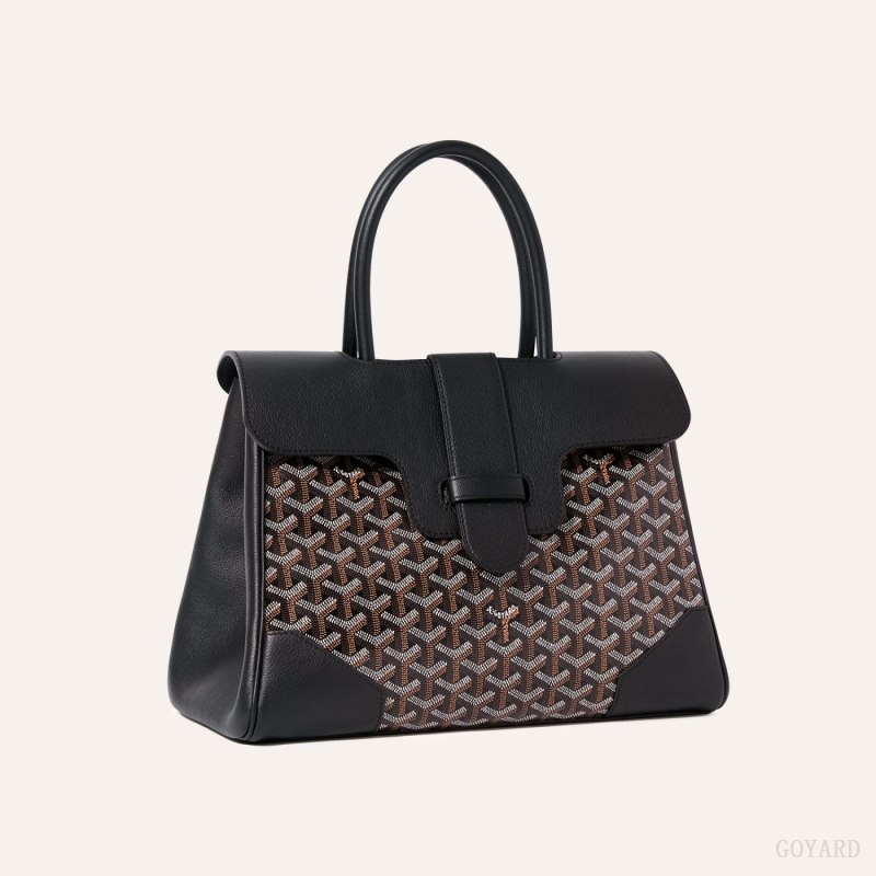 Black Goyard Saïgon tote bag | QKNW2156