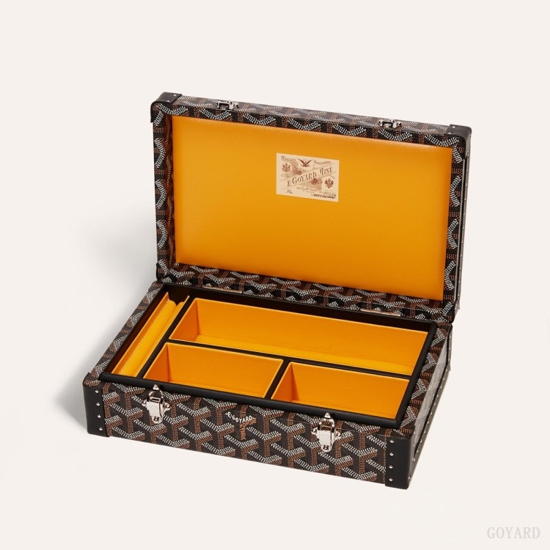 Black Goyard VENDÔME JEWELLERY CASE | IEKO4088