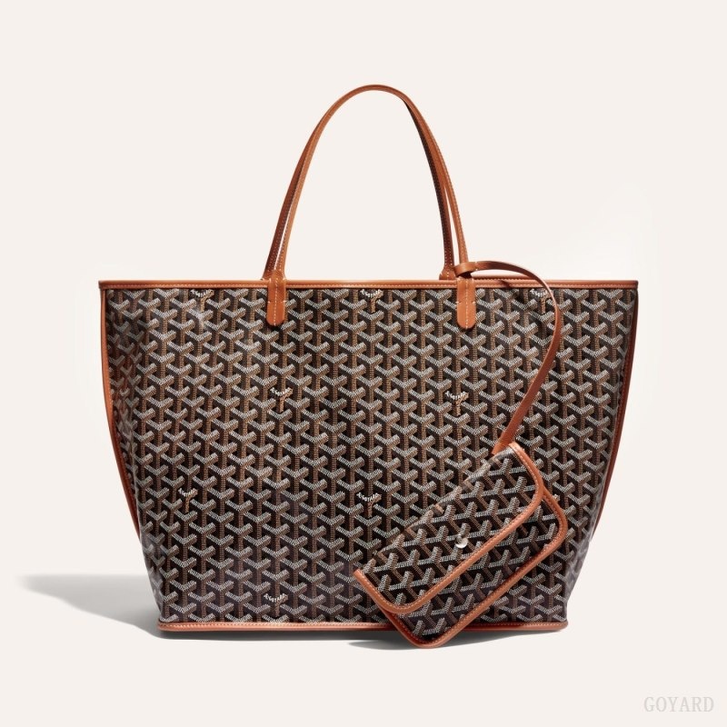 Black / Brown Goyard ANJOU GM BAG | MUAB7987