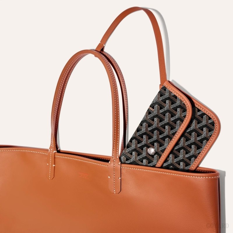 Black / Brown Goyard ANJOU PM BAG | VKLU4409