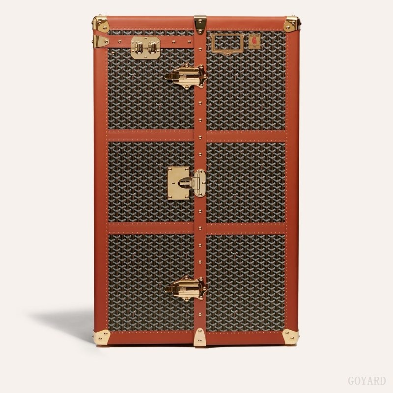 Black / Brown Goyard ARMOIRE TRUNK | OKWL7705