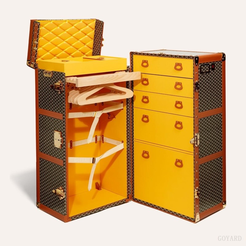 Black / Brown Goyard ARMOIRE TRUNK | OKWL7705