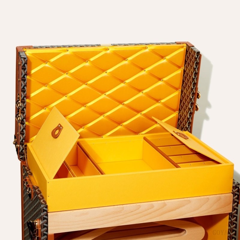 Black / Brown Goyard ARMOIRE TRUNK | OKWL7705