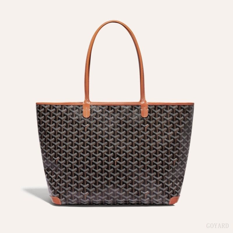 Black / Brown Goyard ARTOIS MM BAG | KILW0775