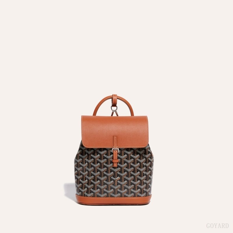 Black / Brown Goyard Alpin Mini Backpack | KOQG8089