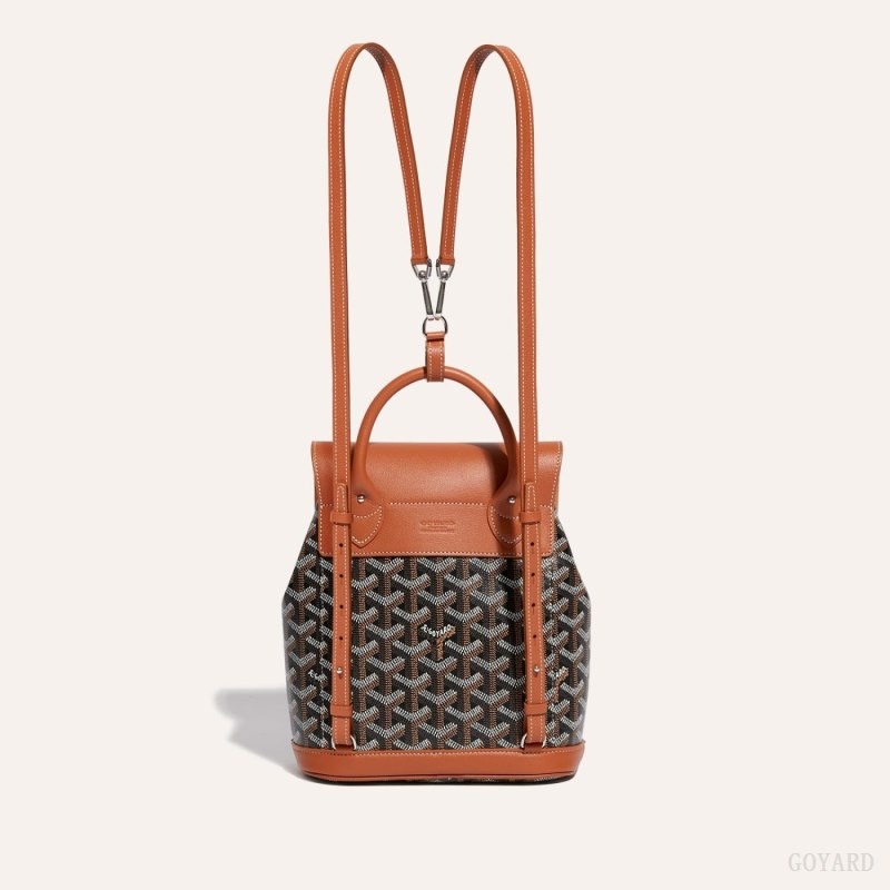 Black / Brown Goyard Alpin Mini Backpack | KOQG8089