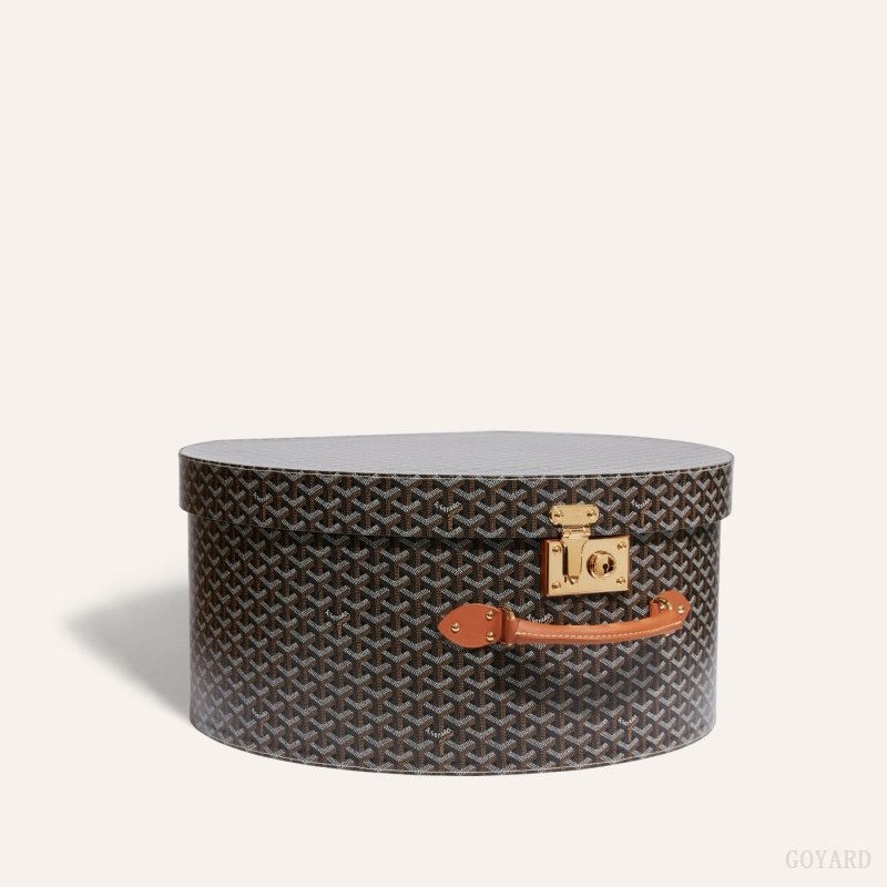 Black / Brown Goyard BOITE CHAPEAU | MVRM3915