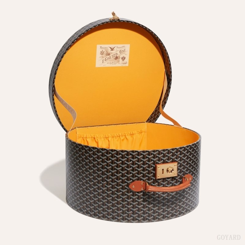 Black / Brown Goyard BOITE CHAPEAU | MVRM3915