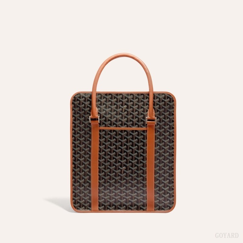 Black / Brown Goyard BOURGOGNE BAG | NOMT3443