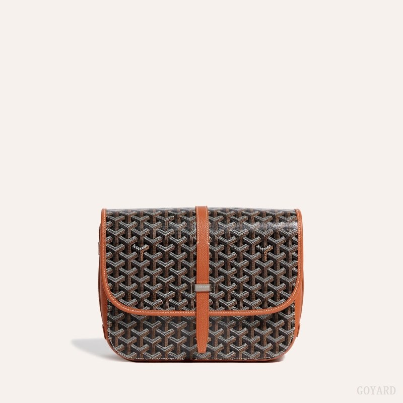 Black / Brown Goyard Belvedere MM Bag | RXMK0743