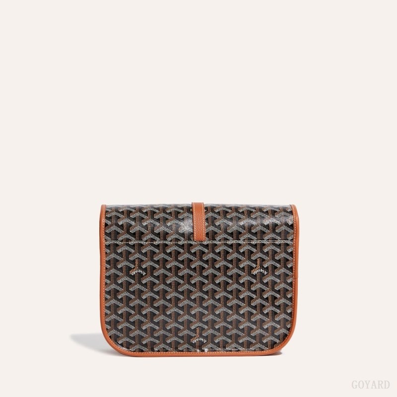 Black / Brown Goyard Belvedere MM Bag | RXMK0743