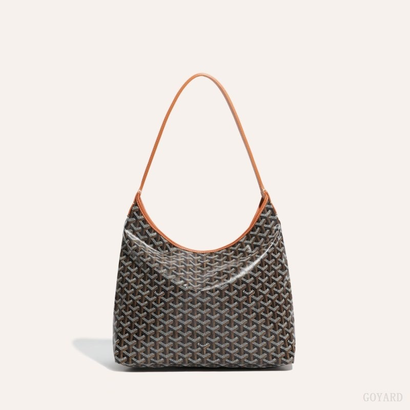 Black / Brown Goyard Bohème Hobo Bag | DJHH5370