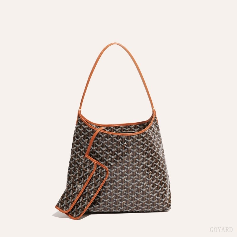 Black / Brown Goyard Bohème Hobo Bag | DJHH5370