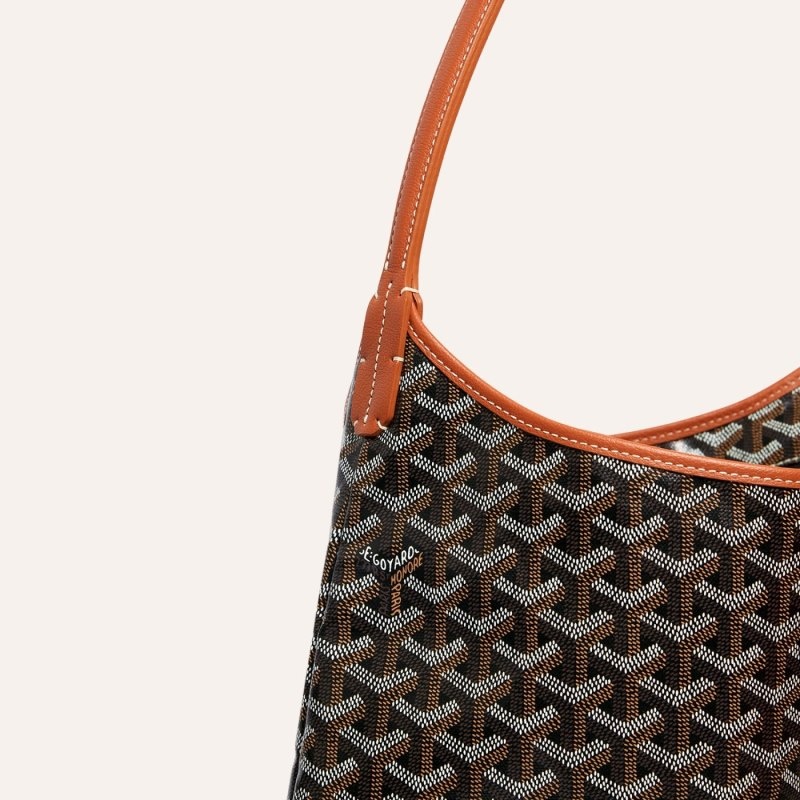 Black / Brown Goyard Bohème Hobo Bag | DJHH5370