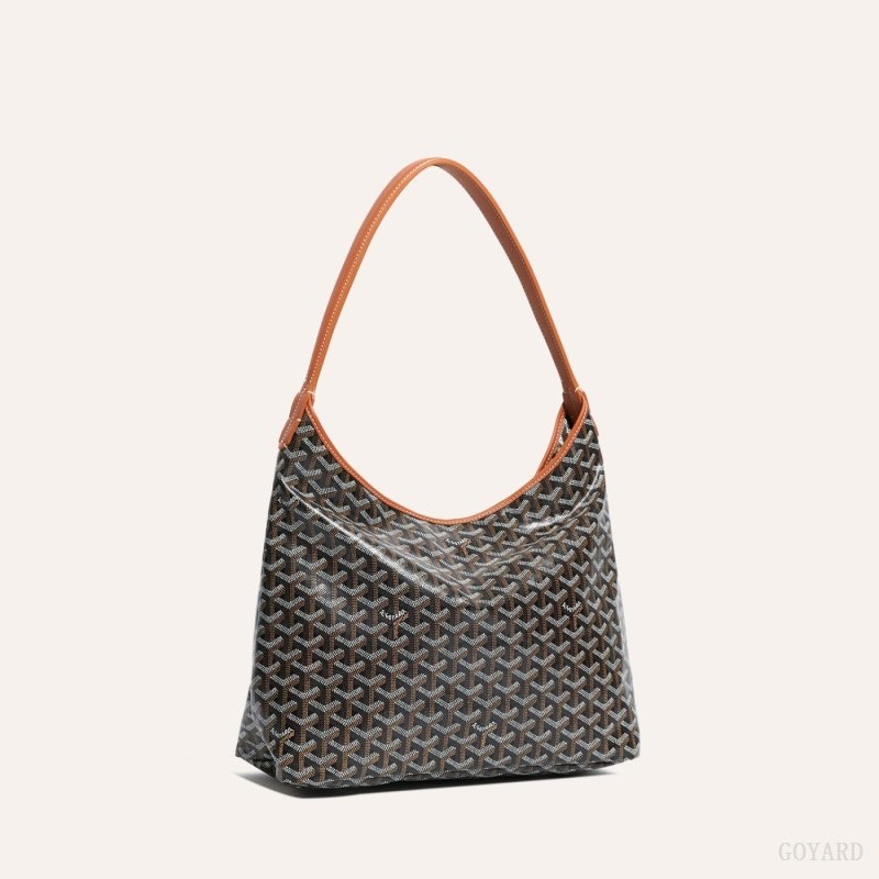 Black / Brown Goyard Bohème Hobo Bag | DJHH5370