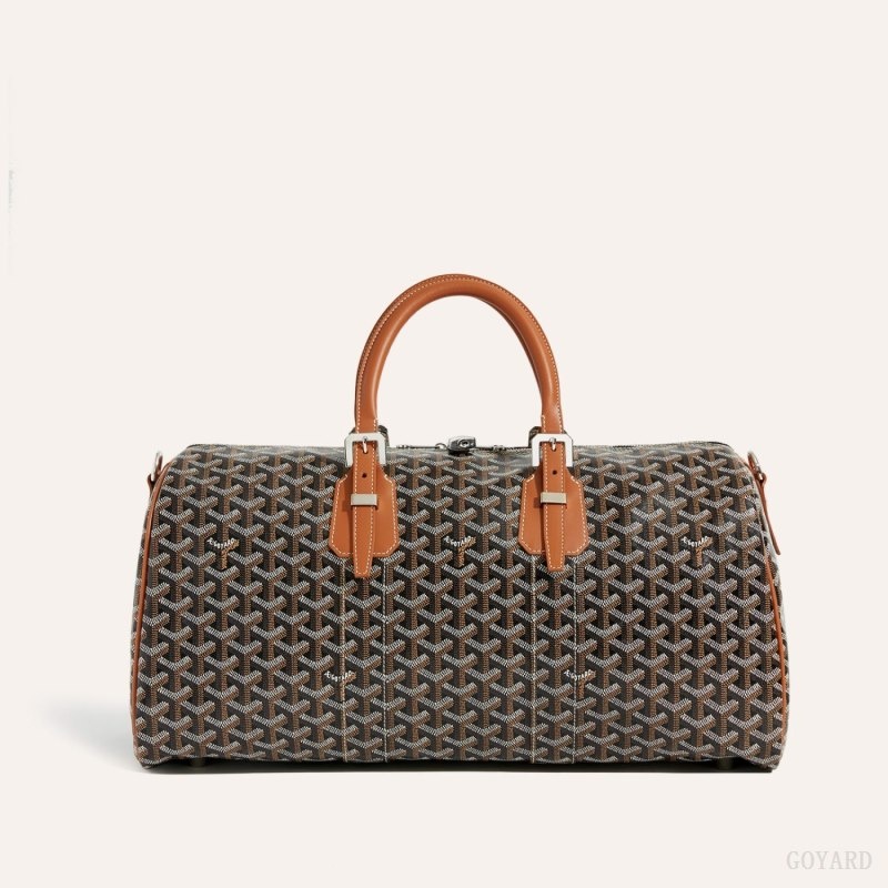 Black / Brown Goyard Boston 45 bag | SRSU9564