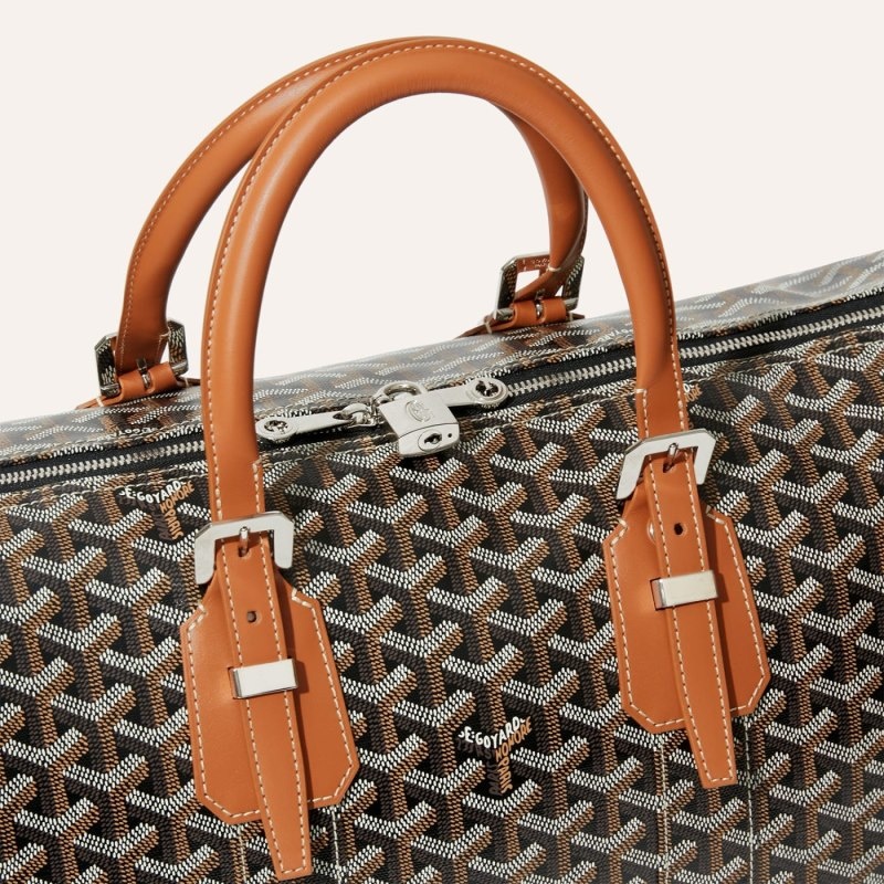 Black / Brown Goyard Boston 45 bag | SRSU9564