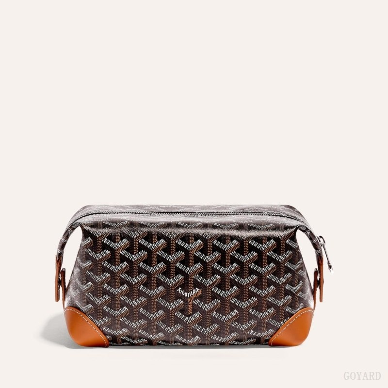 Black / Brown Goyard Bowling 25 Toiletry Bag | BDHX4071