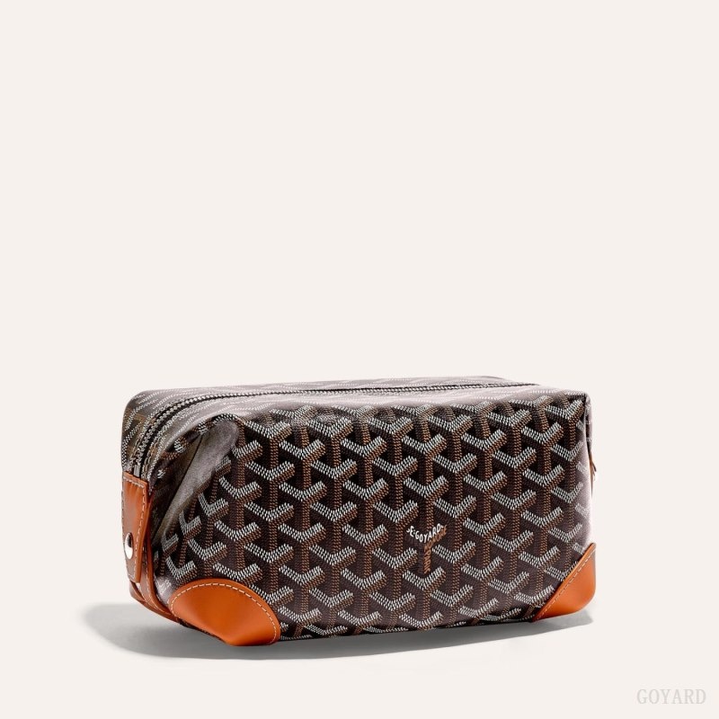 Black / Brown Goyard Bowling 25 Toiletry Bag | BDHX4071