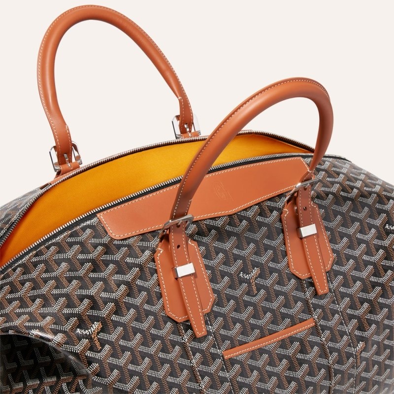 Black / Brown Goyard Bowling 45 bag | PEXL9375