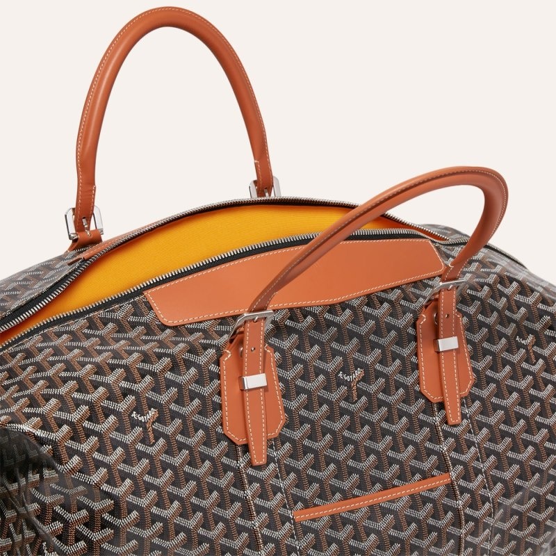 Black / Brown Goyard Bowling 55 bag | TVSZ9119