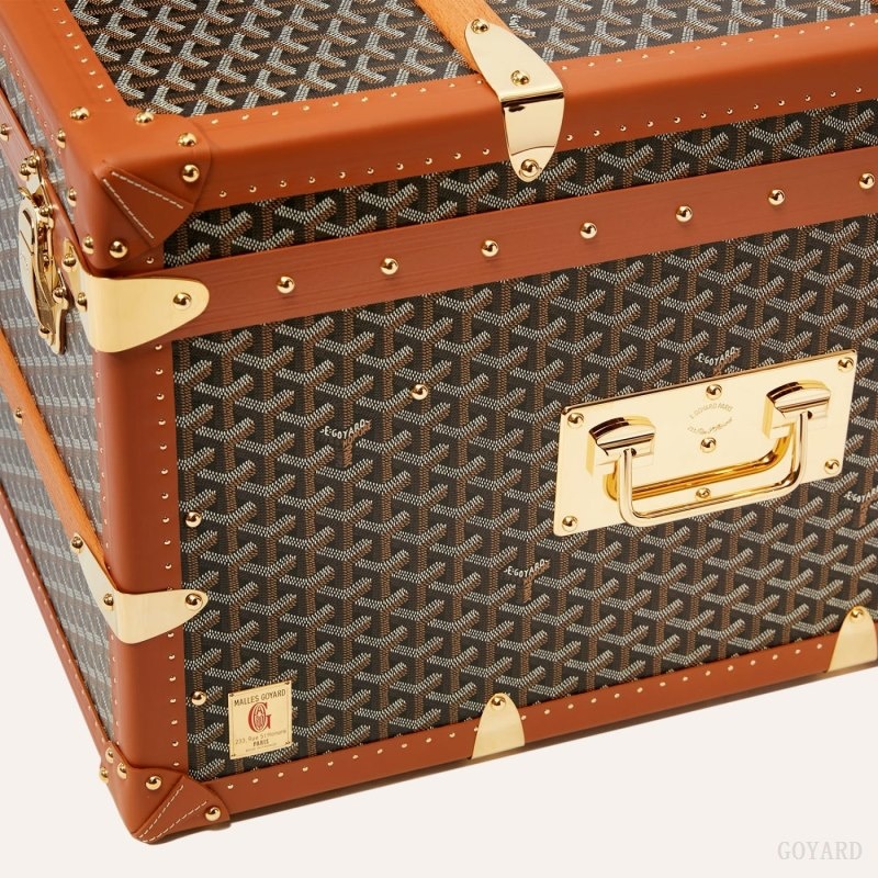 Black / Brown Goyard CABINE TRUNK | IUDS0002