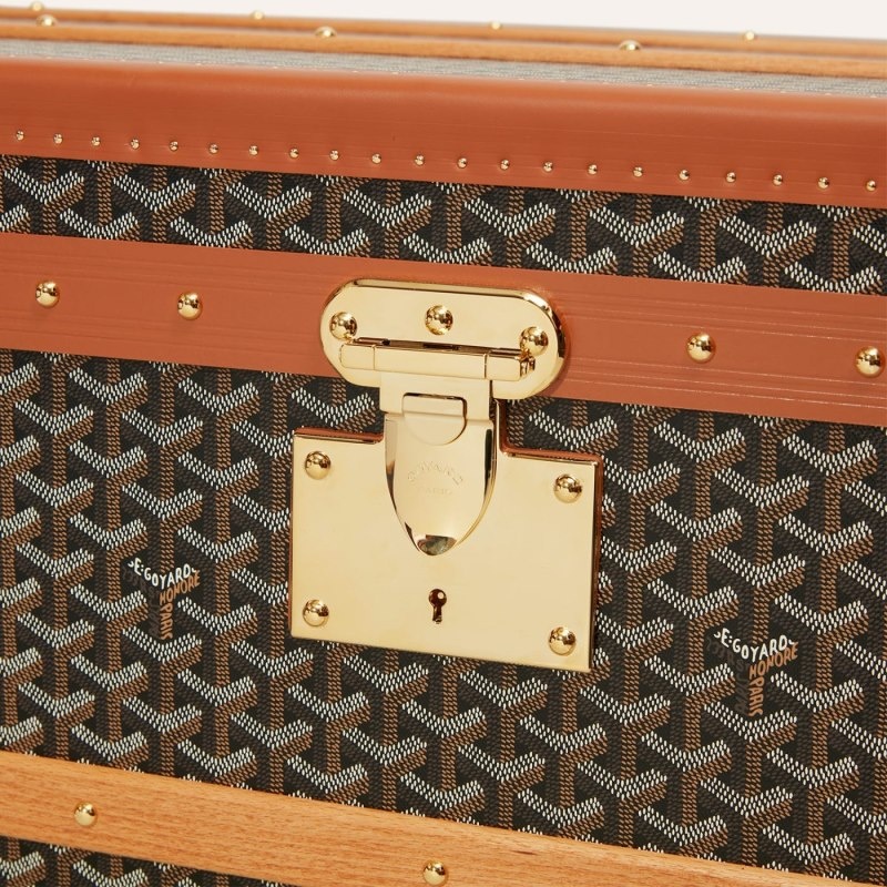 Black / Brown Goyard CABINE TRUNK | IUDS0002