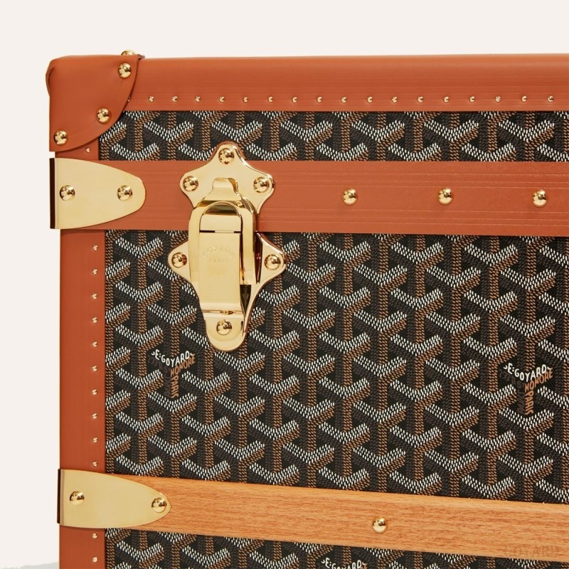 Black / Brown Goyard CABINE TRUNK | IUDS0002