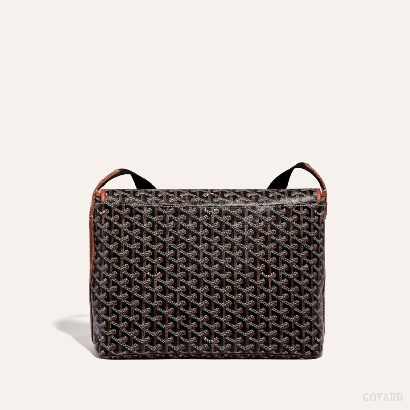 Black / Brown Goyard CAPETIEN MM MESSENGER BAG | JOBI2955