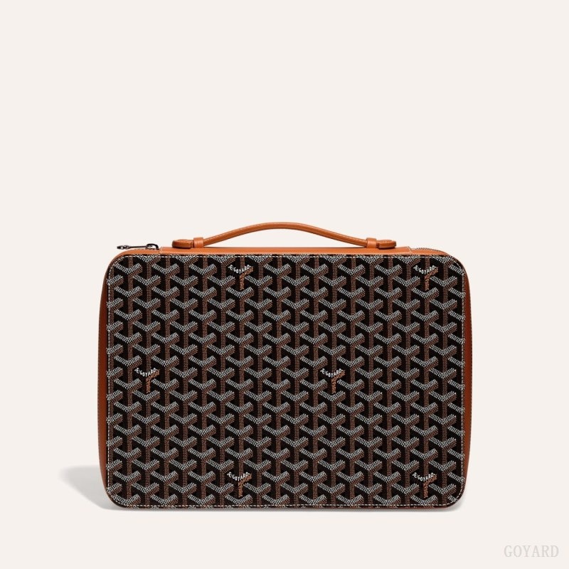 Black / Brown Goyard COMPAGNON UNIVERSEL A4 | YWBD9361