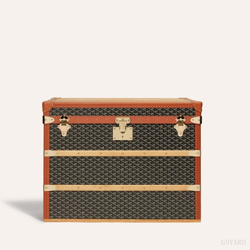 Black / Brown Goyard COURRIER TRUNK | PPTV9396