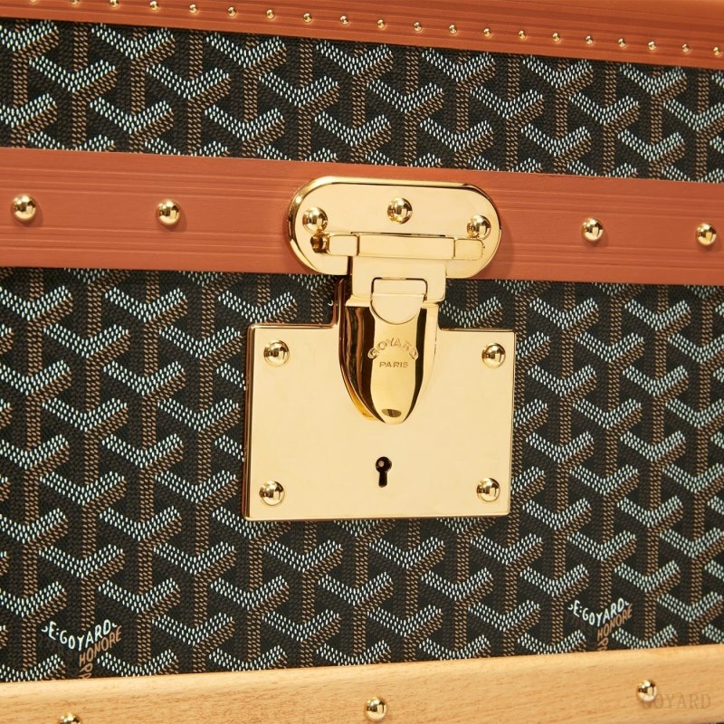 Black / Brown Goyard COURRIER TRUNK | PPTV9396