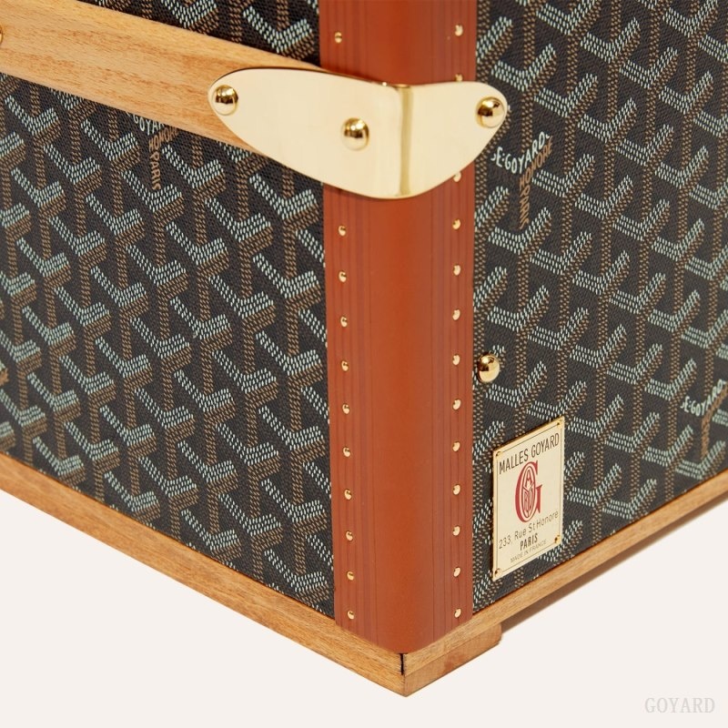 Black / Brown Goyard COURRIER TRUNK | PPTV9396