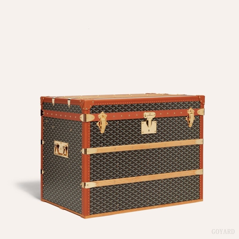 Black / Brown Goyard COURRIER TRUNK | PPTV9396