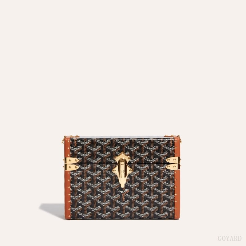 Black / Brown Goyard Cassette Trunk Bag | SZGZ8245