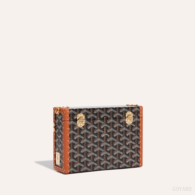 Black / Brown Goyard Cassette Trunk Bag | SZGZ8245