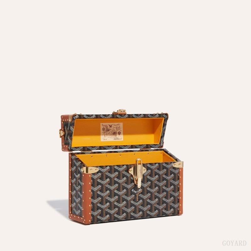 Black / Brown Goyard Cassette Trunk Bag | SZGZ8245