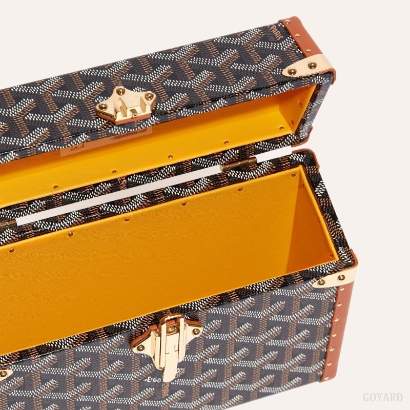 Black / Brown Goyard Cassette Trunk Bag | SZGZ8245