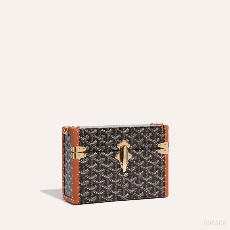 Black / Brown Goyard Cassette Trunk Bag | SZGZ8245